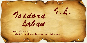 Isidora Laban vizit kartica
